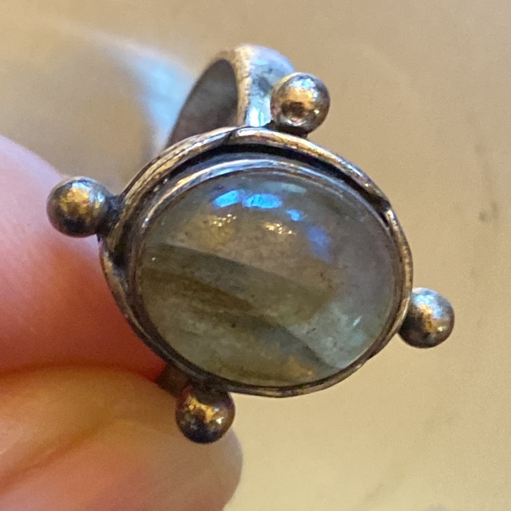 New Kenneth Cole New York semi precious sterling silver Ring Size 7